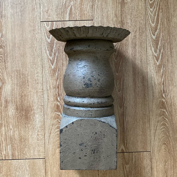 Handmade vintage pillar candle holder - Picture 2 of 8